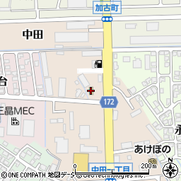 セブンイレブン富山中田１丁目店周辺の地図
