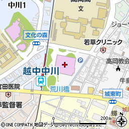 富山県高岡文化ホール周辺の地図