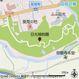 東京大学大学院理学系研究科附属植物園日光分園（日光植物園）周辺の地図