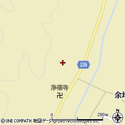 石川県かほく市余地ロ周辺の地図