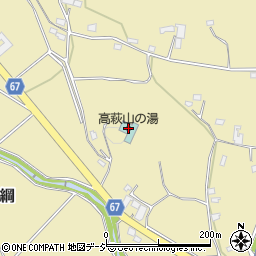 高萩山の湯周辺の地図