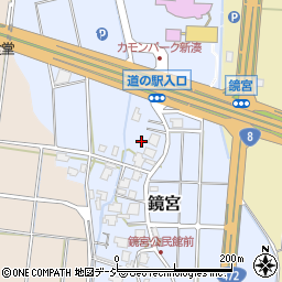 富山県射水市鏡宮周辺の地図