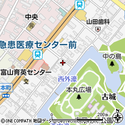 富山県高岡市本丸町6-29周辺の地図