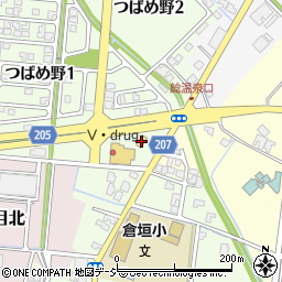 セブンイレブン富山つばめ野店周辺の地図