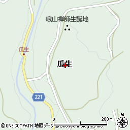 石川県河北郡津幡町瓜生周辺の地図