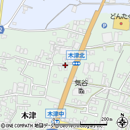 石川県かほく市木津ハ周辺の地図