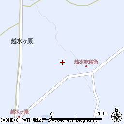 長野県長野市戸隠越水周辺の地図