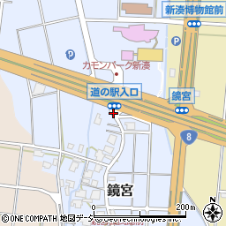 道の駅入口周辺の地図
