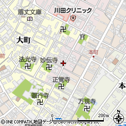 富山県高岡市袋町周辺の地図