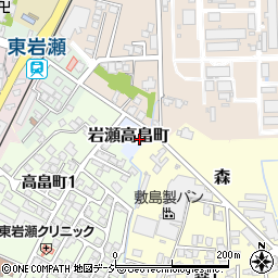 富山県富山市岩瀬高畠町周辺の地図