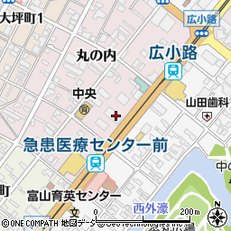 北陸銀行高岡広小路支店周辺の地図