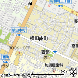 富山県高岡市横田本町周辺の地図
