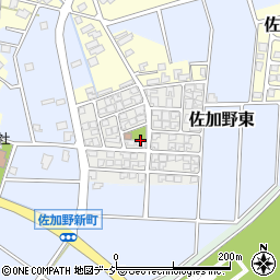 富山県高岡市佐加野新町周辺の地図