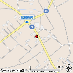 栃木県さくら市鷲宿1872-2周辺の地図