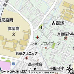 古定塚公民館周辺の地図