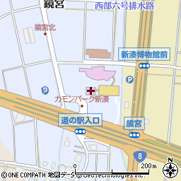 道の駅道路情報館周辺の地図