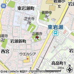 正源寺周辺の地図