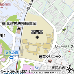 富山県高岡市中川園町1周辺の地図
