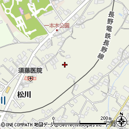 長野県中野市中野松川周辺の地図