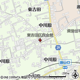 東吉田区民会館周辺の地図