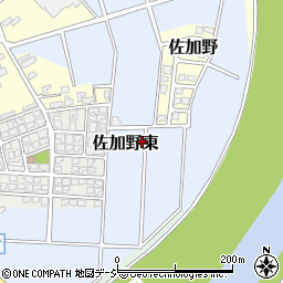 富山県高岡市佐加野東周辺の地図