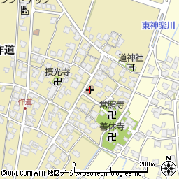作道自治公民館周辺の地図