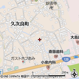 栃木県日光市久次良町周辺の地図