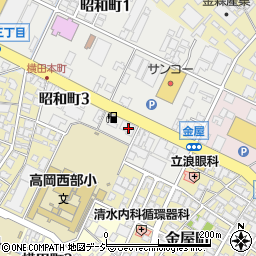 北陸銀行昭和通支店周辺の地図