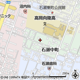 富山県高岡市石瀬中町周辺の地図