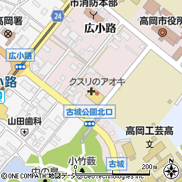 クスリのアオキ　高岡広小路店周辺の地図