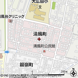 富山県富山市清風町周辺の地図