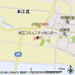 射水市本江コミュニティセンター周辺の地図