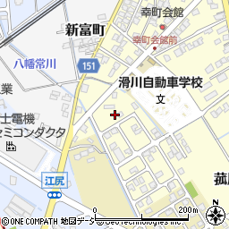 富山県滑川市幸町周辺の地図
