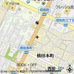 ソフトバンク　高岡横田本町周辺の地図