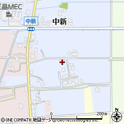 富山県滑川市中新1313周辺の地図