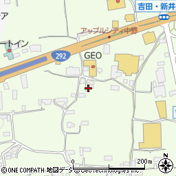 中野市民家駐車場周辺の地図