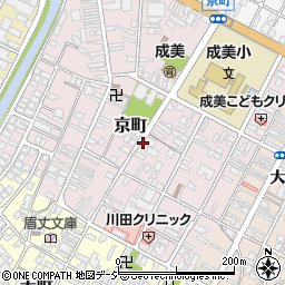 富山県高岡市京町周辺の地図