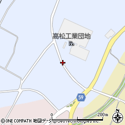 石川県かほく市高松シ周辺の地図