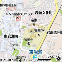富山市役所公民館　岩瀬公民館周辺の地図