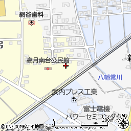 富山県滑川市高月南台周辺の地図