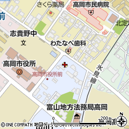 サークルＫ高岡市役所前店周辺の地図