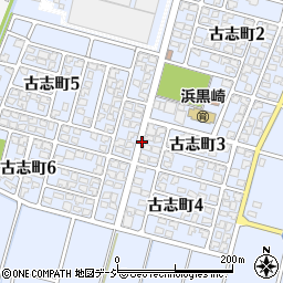 富山県富山市古志町周辺の地図