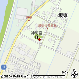 坂東公民館周辺の地図