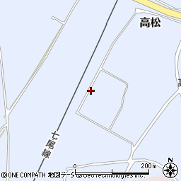 石川県かほく市高松メ周辺の地図