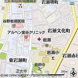 富山県富山市岩瀬祇園町周辺の地図
