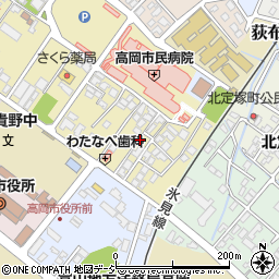 富山県高岡市宝町周辺の地図