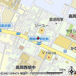 ジーユー高岡店駐車場周辺の地図