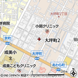 大坪町２公民館周辺の地図