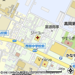 ジーユー高岡店周辺の地図