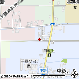 富山県滑川市中新1375周辺の地図